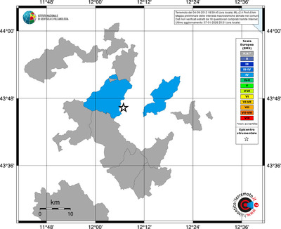 Mappa EMS - territori comuni