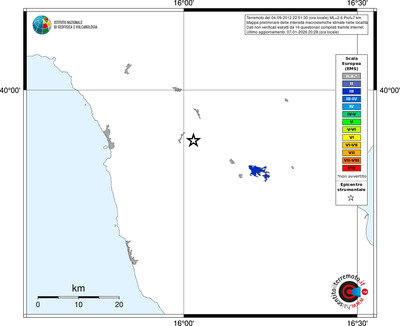 Mappa EMS - territori località