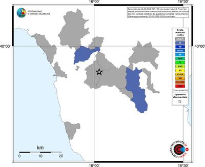 Mappa MCS - territori comuni