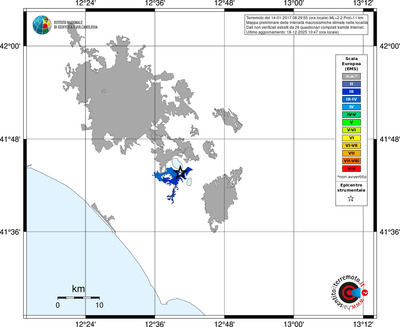 Mappa EMS - territori località
