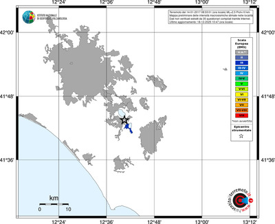 Mappa EMS - territori località
