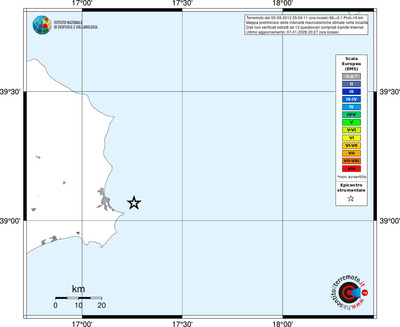 Mappa EMS - territori località