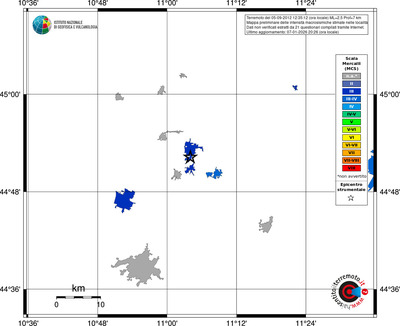 Mappa MCS - territori località
