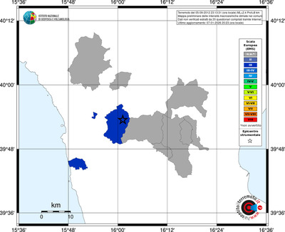 Mappa EMS - territori comuni