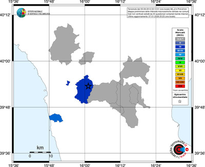 Mappa MCS - territori comuni