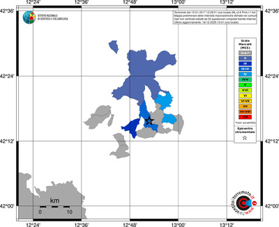 Mappa MCS - territori comuni