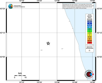 Mappa MCS - territori località
