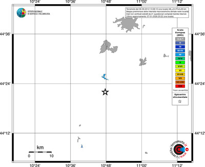 Mappa EMS - territori località