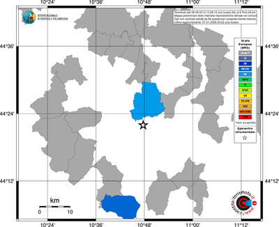 Mappa EMS - territori comuni