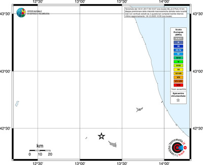 Mappa EMS - territori località