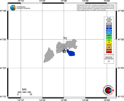 Mappa EMS - territori comuni