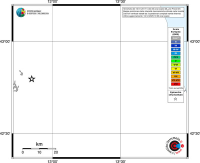 Mappa EMS - territori località