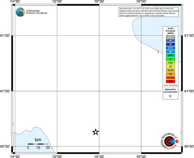 Mappa EMS - territori località