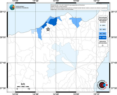 Mappa territorio comunale con almeno 3 questionari