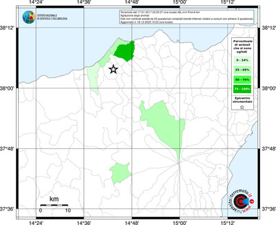 Mappa territorio comunale con almeno 3 questionari