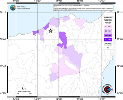 Mappa territorio comunale con almeno 3 questionari