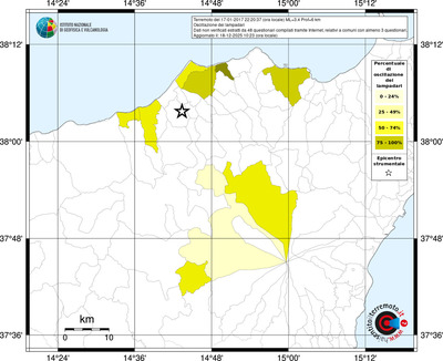 Mappa territorio comunale con almeno 3 questionari