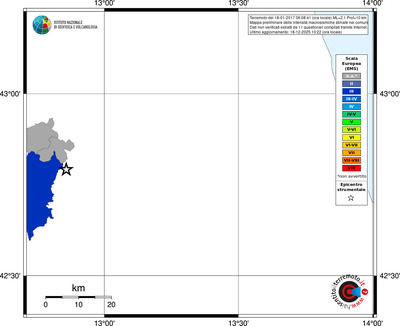 Mappa EMS - territori comuni
