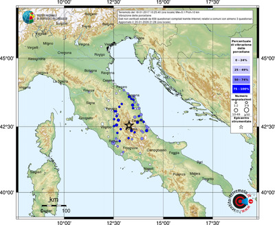 Mappa comuni con almeno 3 questionari