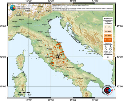 Mappa comuni con almeno 3 questionari