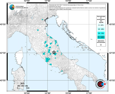 Mappa territorio comunale con almeno 3 questionari