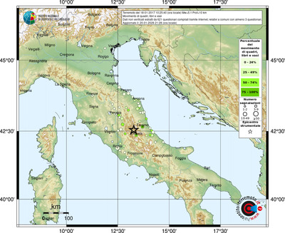 Mappa comuni con almeno 3 questionari