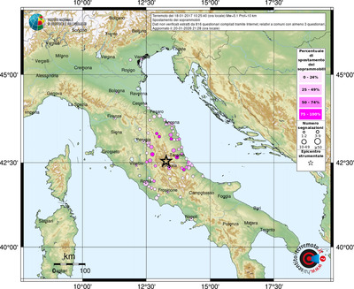 Mappa comuni con almeno 3 questionari