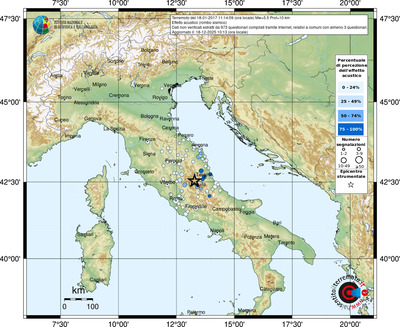 Mappa comuni con almeno 3 questionari