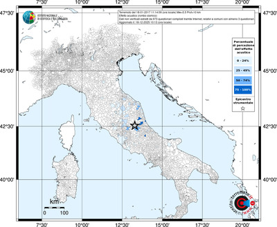 Mappa territorio comunale con almeno 3 questionari