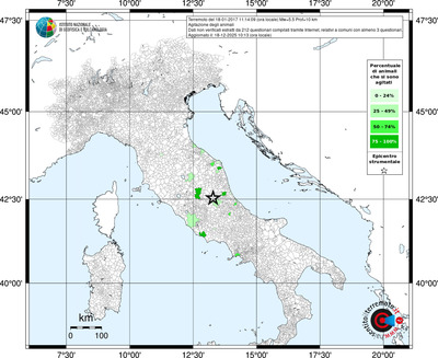 Mappa territorio comunale con almeno 3 questionari