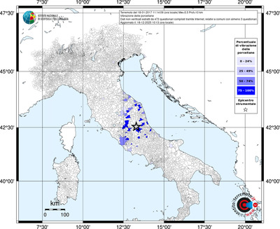 Mappa territorio comunale con almeno 3 questionari
