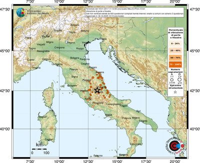 Mappa comuni con almeno 3 questionari