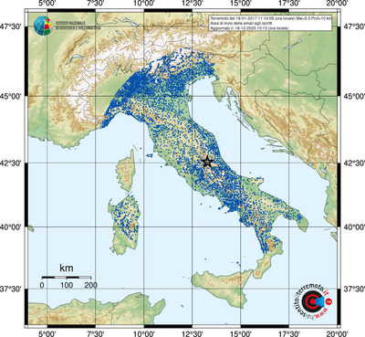 Area di invio delle email agli iscritti