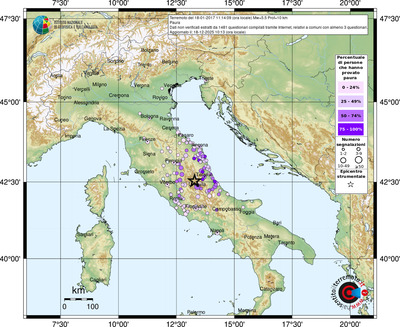 Mappa comuni con almeno 3 questionari