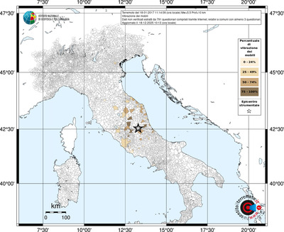 Mappa territorio comunale con almeno 3 questionari