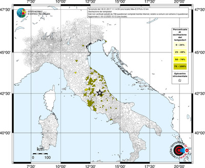 Mappa territorio comunale con almeno 3 questionari