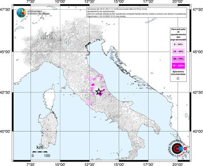 Mappa territorio comunale con almeno 3 questionari