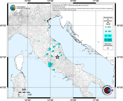 Mappa territorio comunale con almeno 3 questionari