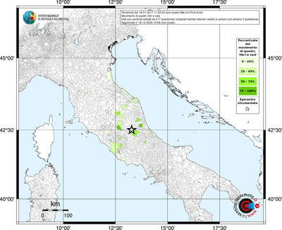 Mappa territorio comunale con almeno 3 questionari