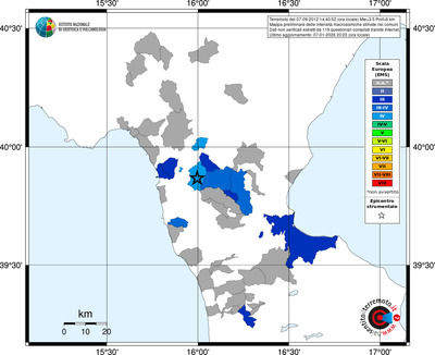 Mappa EMS - territori comuni