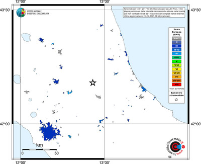 Mappa EMS - territori località