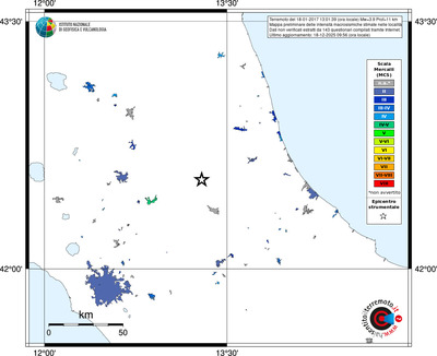 Mappa MCS - territori località