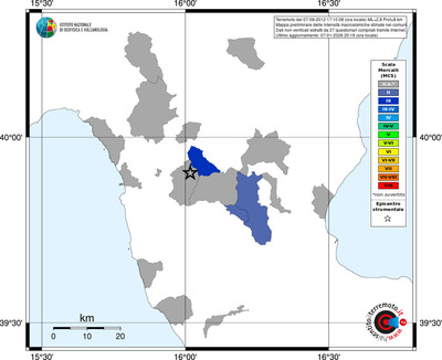 Mappa MCS - territori comuni