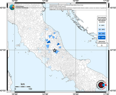 Mappa territorio comunale con almeno 3 questionari