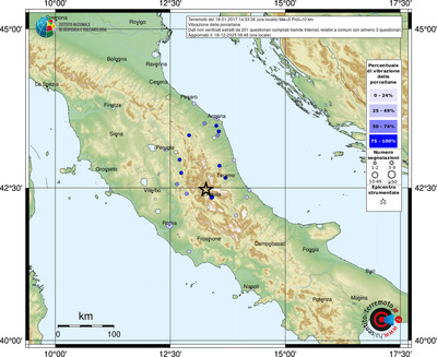 Mappa comuni con almeno 3 questionari