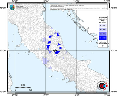 Mappa territorio comunale con almeno 3 questionari