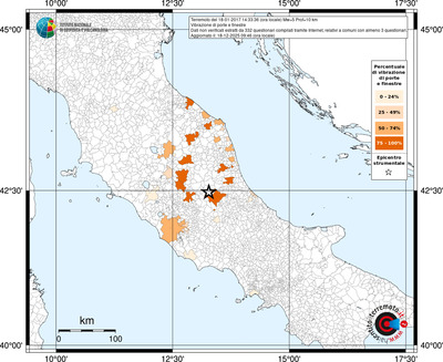 Mappa territorio comunale con almeno 3 questionari