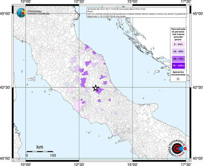 Mappa territorio comunale con almeno 3 questionari
