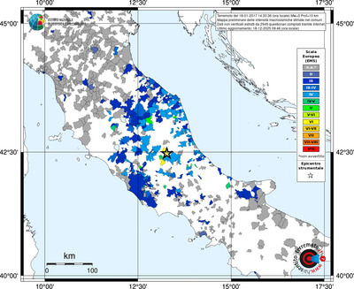 Mappa EMS - territori comuni