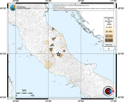 Mappa territorio comunale con almeno 3 questionari